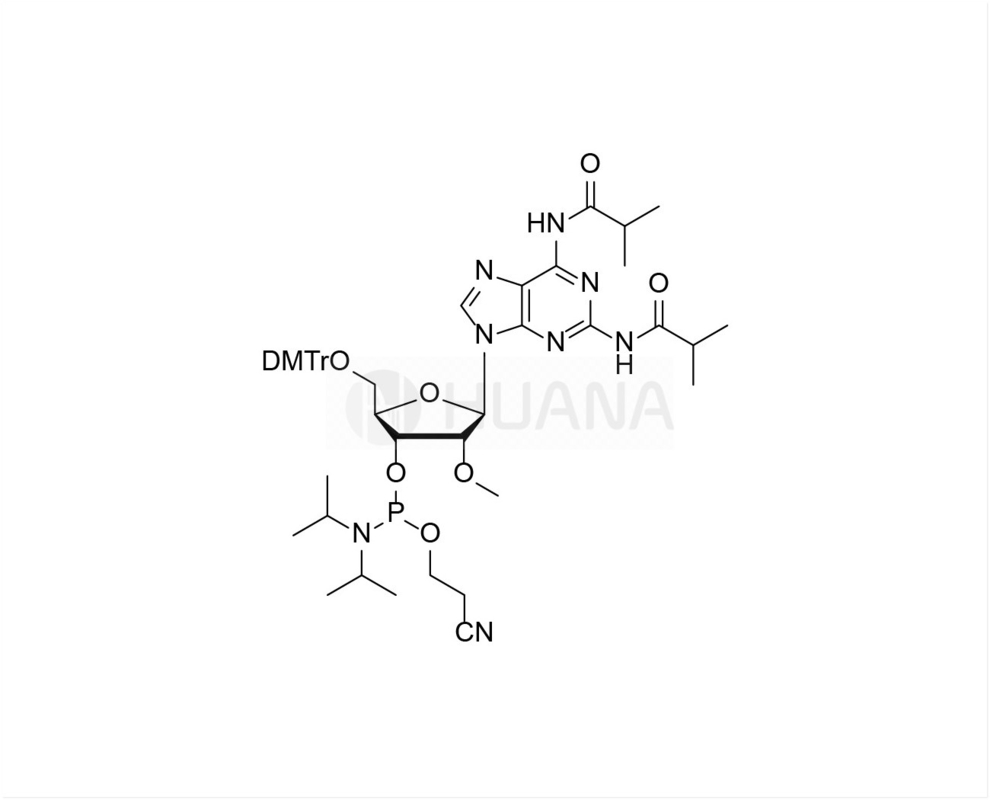 DMTr-2'-O-Me-N2,N6-Diibu-2-amido-rA-3'-CE-fosforamidyt