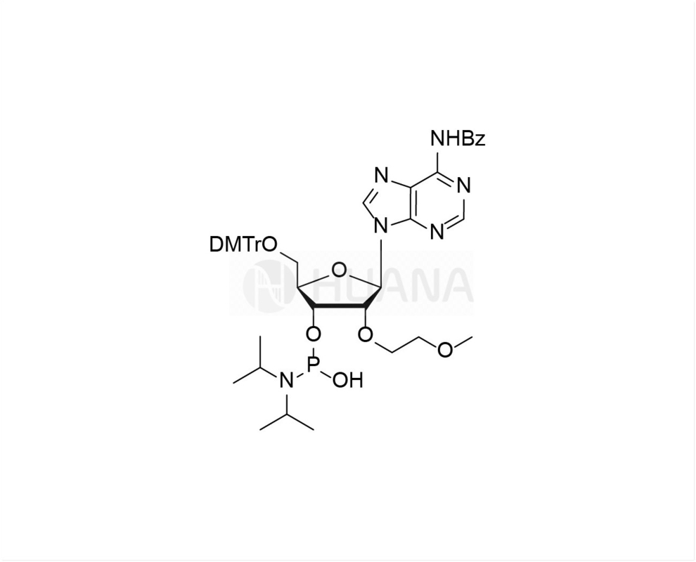 DMTr-2'-O-MOE-rA(Bz)-3'-CE-(1-hydroksy-N,N-diizopropyl)fosforamidyt