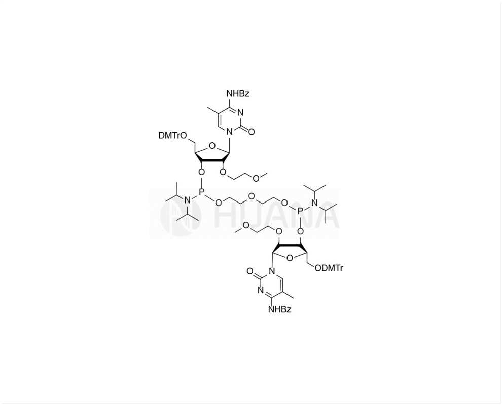 di(5'-O-DMTr-2'-O-MOE-5-Me-rC(Bz)-3'-oksy) -(oksybis ((etanu-1,2-dilu)) -bis ((diizopropylfosforamidyt)