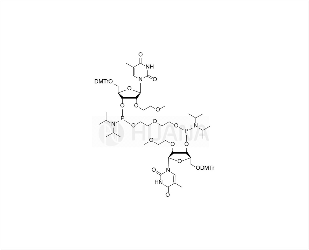 di ((5'-O-DMTr-2'-O-MOE-rT-3'-oxy) - ((oxybis ((etan-1,2-diyl)) - bis ((diizopropylfosforamidyt)