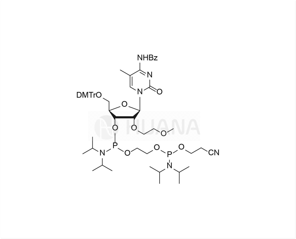 5'-O-DMT-2'-O-MOE-5-Me-rC(Bz)-3'- ((2-cyanoetoksy) ((diizopropylamino)fosforamidyt) - etylo-diizopropylfosforamidyt)
